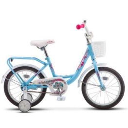 Велосипед STELS Flyte Lady Z011, 16", корзина, голубой