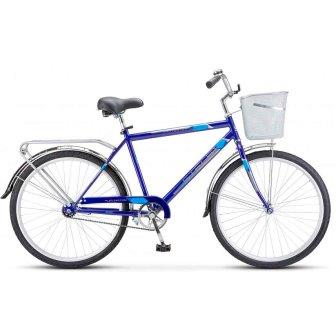 Велосипед STELS Navigator 200 C, 26", мужской, корзина, синий