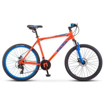 Велосипед STELS Navigator-500 MD F020 26", 18", 21 ск, дисковые тормоза, красный/синий