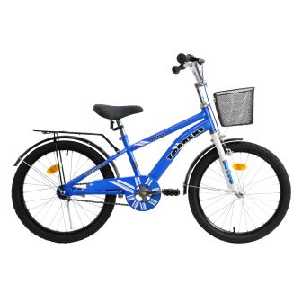 Велосипед TORRENT Drive, 20" корзина, подножка, голубой