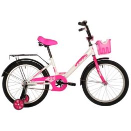 Велосипед FOXX 20 BRIEF, 20 корзина, розовый